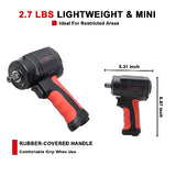 AEROPRO TOOLS 1/2-Inch composite Mini Air Impact Wrench(AP9515),compact design with 500FT-LBS strong torque AEROPRO TOOLS INC