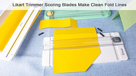 Likart 8 Pack Paper Cutter Replacement Blades for Cricut Portable Trimmer Replacement Blades for Cricut Cutter/Cricut Roll Holder/Xinart Paper LIKART