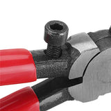 Qovydx 7Pcs Glass Cutting Tools Kit Grozer Plier Stained Glass Cutter Tool Starter Kits Glass Running Pliers Breaking Grozing Pliers Breaker with Qovydx