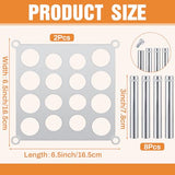 Yaocom 2 Pcs Chess Piece Holder for Casting Chess with 1 Holder and 4 Legs DIY Silicone Molds Accessories for Making Game Kit Set, 6.5 x 6.5 x 3 Yaocom