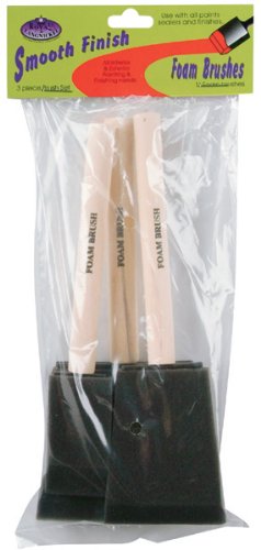 ROYAL BRUSH RFOMW-3P Foam Brush, 3-Pack Darkassorted, 1", 2" & 3" ROYAL BRUSH