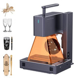 LaserPecker 2(Suit) Laser Engraver, Handheld High Precision High Speed and Versatile Laser Engraving Machine for Wood Alloy Leather - with Roller LaserPecker
