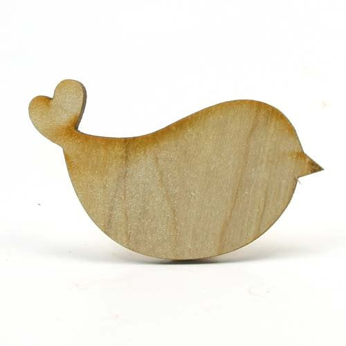 Mylittlewoodshop Pkg of 6 - Love Bird - 3 inches by 2 inches and 1/8 inch Thick Unfinished Wood (LC-BIRD01-6) - WoodArtSupply