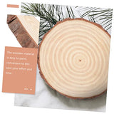 BESPORTBLE Painting Blank Board Unfinished Wood Slices Round Wooden Discs Round Wood Slabs Unfinished Wood Shapes Blank Wood Slice Wood Rounds Wooden BESPORTBLE