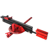 JCFANTS Precision Miter Gauge Table Saw Miter Gauge Extension Fence System with Repetitive Cut Flip Stop Telescoping Fence and Miter Track Stop for JCFANTS