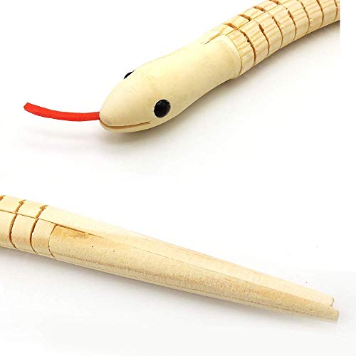 Natural Unfinished Wooden Wiggly Snakes - 12” Flexible Timber Snake - Blank Canvas - Great for Arts and Crafts - Themed Birthday Party Supplies, - WoodArtSupply