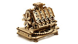 WOODEN.CITY Wood Engine Model Kit 3D Puzzle - 3D Wooden Puzzle Model Engine Kit for Adults - V8 Engine Model Kit That Works 3D Wooden Puzzles for WOODEN.CITY