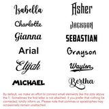 Custom Wood Signs Personalized Sign Letters for Nursery Crib Decor Letters Unfinished laser cut Custom Lettering Prnnt