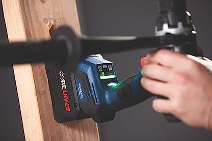 BOSCH GXL18V-260B26 18V 2-Tool Combo Kit with 1/2 In. Hammer Drill/Driver, 1/4 In. and 1/2 In. Two-In-One Bit/Socket Impact Driver, (1) CORE18V 8 Ah - WoodArtSupply