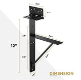 Anti Sag Gate Kit with Gate Hinges Heavy Duty for Wooden Fences-No Sag Gate Corner Brace Bracket for Doors, Corral Gates, Wood Windows (Anti Sag Gate NaGaWood