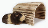 Flexible Wood Hideout - Extra Large - House, Tunnel, Ramp, Bridge, Tube for Guinea Pigs, Ferrets, Hedgehogs, Chinchillas, Small Rabbits, and Other Pulse Brands