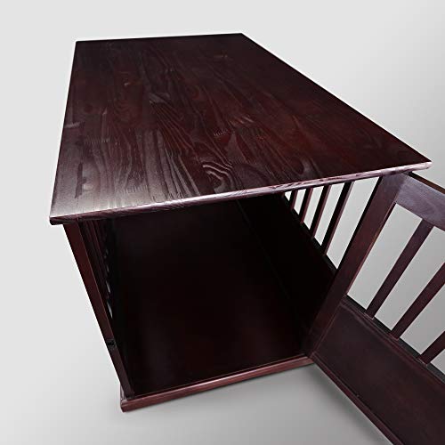 Casual Home Wooden Medium Pet Crate, End Table, Espresso Casual Home