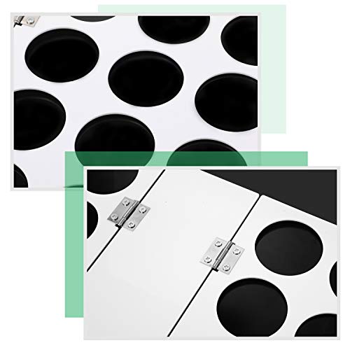 15-Holes Vinyl Storage Rack Acrylic Storage Organizer Multiple Large Holes Display Stand for Vinyl Rolls and More (12 Inch x 7.8 Inch, Aperture 2 Outus