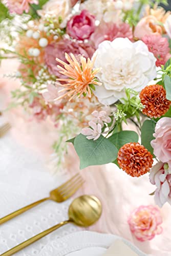 YYHUAWU Artificial Flowers Combo Set Fake Flower Leaf Box with Stems for DIY Wedding Bouquets Centerpieces Flower Arrangements Decorations Baby YYHUAWU