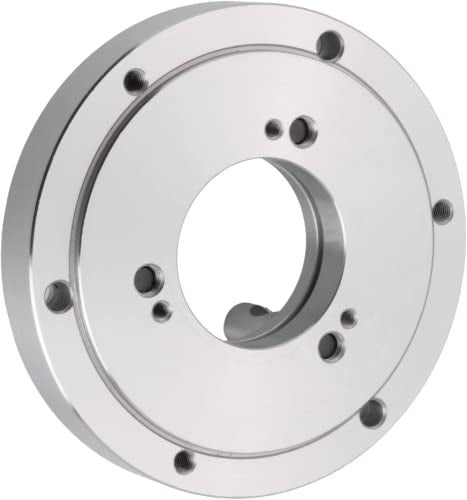 CME D1-4 Camlock Lathe Chuck Backing Plate, 6" Diameter, 1" Thick, Fits Self-Centering (Scroll) Chucks - WoodArtSupply