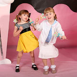 OPUHOHR 18 Sets Wood Fairy Wands Craft Project Kits, Princess Fairy Wands Kit with Gem Stickers, Ribbons Unfinished Wooden DIY Magical Wand, DIY OPUHOHR