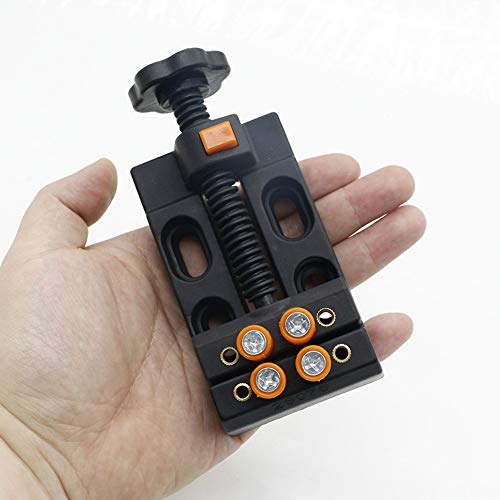 Sourcemall Universal Mini Drill Press Vise Clamp Table Bench Vice for Jewelry Walnut Nuclear Watch Repairing Clip On DIY Sculpture Craft Carving Sourcemall