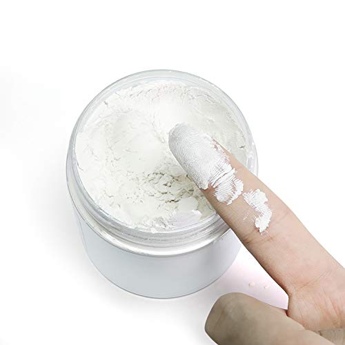 Pearl Sliver White Mica Powder for Epoxy Resin 3.5 oz /100g Powdered Pigment for Soap Colorant Bath Bomb Dye, Cosmetic Grade for Lip Gloss, Acrylic SEISSO