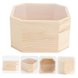 TEHAUX 1pc Box Wooden Box Jewelry Organizer Tray Jewelry Gift Boxes for Earrings Craft Wood Crates Jewelry Gift Chest Wood Treasure Chest Kids TEHAUX