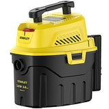 Stanley SL18910P-3 Wet/Dry, 3 Gallon, 3 Horsepower, Portable Car Vacuum, 3.0 HP AC, Black+Yellow Stanley
