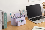 My Space Organizers Lavender Desk Organizer for Office Supplies and Desk Accessories - Pen Holder Desktop Organization for Room College Dorm Home My Space Organizers