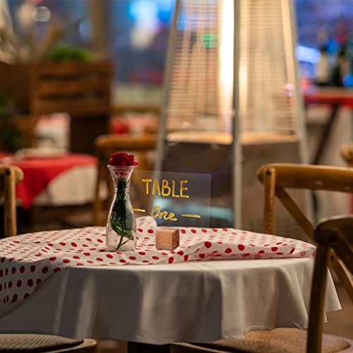 OLYCRAFT 20 Pcs Wood Place Card Holders Pine Wood Table Number Stands Saddle Brown Square Table Sign Stands for Wedding Dinner Home Party Events OLYCRAFT