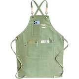 carrotez Adjustable Over sized Plus Size Canvas Apron with Pockets Men and Women Aprons carrotez