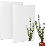 Bright Creations 2 Pack Acrylic Mirror Sheets for Wall Decor, 3mm Shatter Resistant Frameless Tiles for Mounted Mirror, Bedroom, Home Gym, Bathroom, Bright Creations