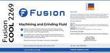 Machining and Grinding Fluid by Fusion Chemical | Cutting Oil for Drilling Metal | Fusion Cool 2269 | Semisynthetic Microemulsion Coolant | Extended Fusion Chemical