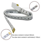 GDMINLO Soft Tape Measure Double Scale Body Sewing Flexible Ruler for Weight Loss Medical Measurement Tailor Craft Vinyl Ruler, Has Centimetre on GDMINLO