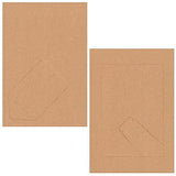 50 Pack Kraft Paper Picture Frames 4x6, Cardboard Photo Easels for DIY Projects, Crafts Juvale