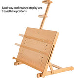 MEEDEN Large Drawing Board Easel, Solid Beech Wooden Tabletop H-Frame Adjustable Easel Artist Drawing & Sketching Board for Artists, Teens & MEEDEN