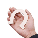 48 Pcs Horseshoe Unfinished Wood Cutouts Wooden Horseshoe for DIY Craft, Party,Wedding and Birthday Apol