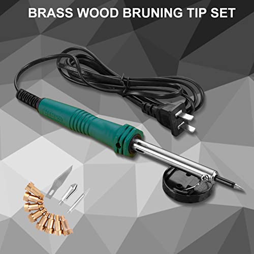Wood Burning Tips, 23Pcs Craft Wood Burning Pen Tips, Soldering Brass Pen Tips Stencil Soldering Pyrography Working Carving Yosoo Health Gear