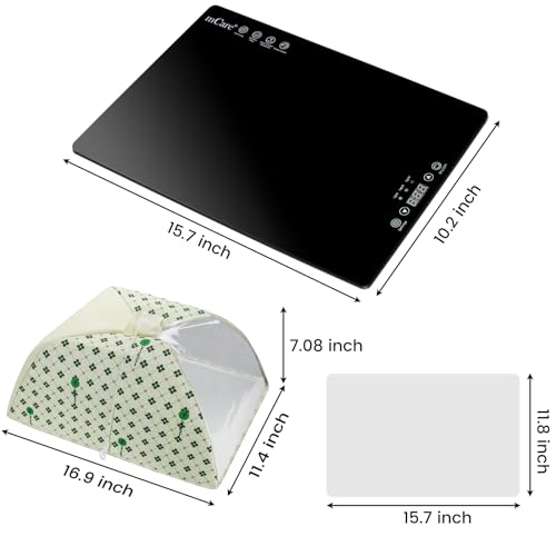 Upgraded Resin Heating Mat, Resin Curing Machine, Glass Warmer Plate for Resin Molds Casting, Quick Curing Resin Supplies Tools Kits, Resin Dryer - WoodArtSupply