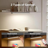 Under Cabinet Lights,LED Closet RGB Light with Color Changing Rechargeable Battery Operated Wireless Under Counter Lighting with Remote Control for Kitloo