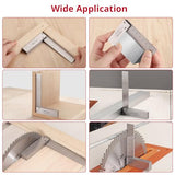 XUNTOP 4PCS Machinist Square 2, 3, 4 and 6 inch Squares Combinations, 90-Degree Right Angle Engineer Set Hardened Angle Ruler Hard Steel Construction XUNTOP