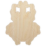 Horned Dynastid Rhinoceros Beetle Insect Unfinished Wood Shape Piece Cutout for DIY Craft Projects - 1/8 Inch Thick - 6.25 Inch Size Sniggle Sloth