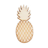 JANOU 50pcs Pineapple Wood Cutouts DIY Craft Embellishments Gift Unfinished Wooden Ornaments Decoration JANOU