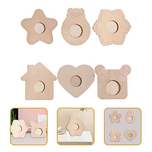 ARTIBETTER 6pcs Wooden Blank Photo Frame Unfinished Wood Photo Frame DIY Painting Photo Frame Painting Craft Kit Unfinished Photo Frame DIY Photo ARTIBETTER