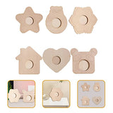 ARTIBETTER 6pcs Wooden Blank Photo Frame Unfinished Wood Photo Frame DIY Painting Photo Frame Painting Craft Kit Unfinished Photo Frame DIY Photo ARTIBETTER