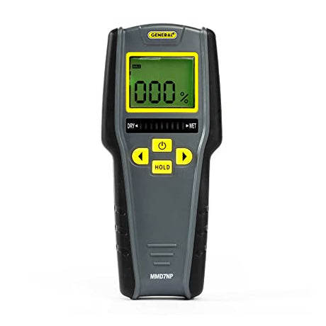 General Tools Digital Moisture Meter MMD7NP - Humidity Sensor- Pinless and Non-Invasive General Tools