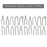 Burning Wire Tip, 20 Pieces Pyrography Wire Tips Replacement Metal Alloy Carving Heating Pen Nibs High Impedance Wood Burning No Bend Heating 30-50W Tiiyee