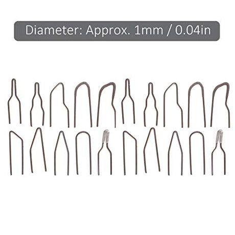 Burning Wire Tip, 20 Pieces Pyrography Wire Tips Replacement Metal Alloy Carving Heating Pen Nibs High Impedance Wood Burning No Bend Heating 30-50W Tiiyee