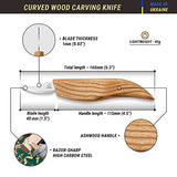 BeaverCraft Wood Carving Knife Whittling Knife for Beginners C18 - Safety Chip Carving Knife Whittling Tools Wood Carving Tools for Beginners - Sloyd BeaverCraft