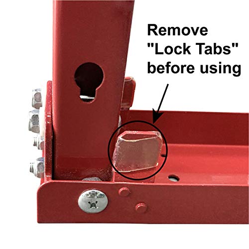 TOMAX Folding Sawhorse Height Adjustable 440lb Weight Capacity Single Pack TOMAX