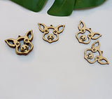 30pcs of Pig Wood Earring Blanks,DIY Farmhouse Wood Earrings Blanks for Craft Jewelry Making(2'') Yuxuanish