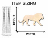 Unfinished Wood Lion Shape - Animal - Wildlife - Craft - up to 24" DIY 6" / 1/8" 24 Hour Crafts