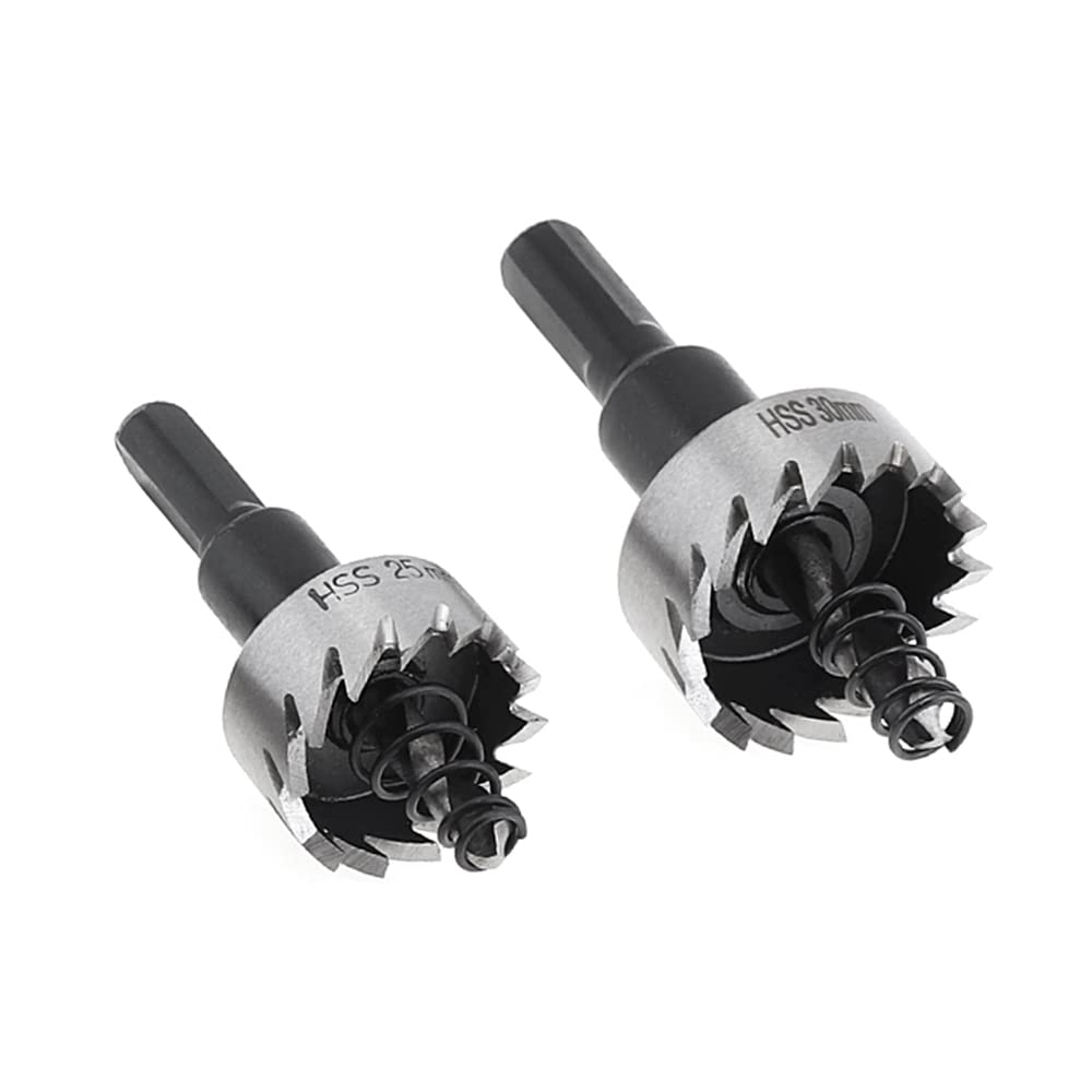 ChgImposs 5Pcs 16-30mm 5/8-Inch to 1-3/16 Inch HSS Hole Saw Cutter, Drill Bits Set Heavy Duty Tool Kit for Stainless Steel, Aluminum Alloy, Plastic ChgImposs