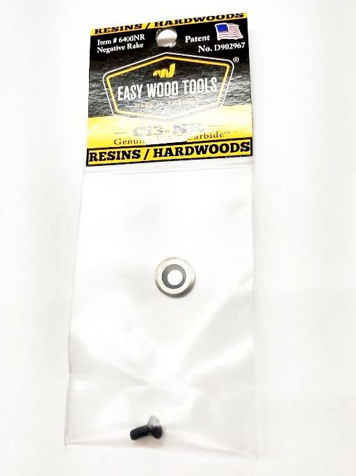 Authentic Easy Wood Tools Ci3-NR (6400NR) Patented Negative Rake Round Replacement Carbide Cutter fits Our Easy Start, Mini & Mid-Size Finishers and Easy Wood Tools